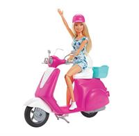 Barbie med scooter
